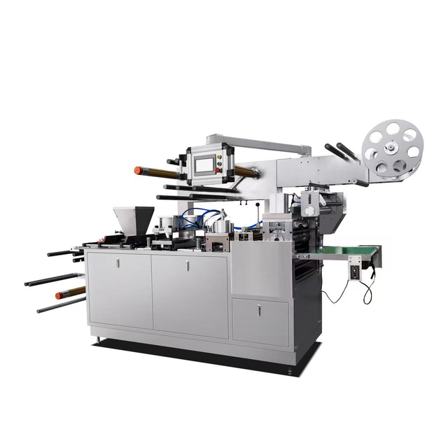 Auto-Fill Powder Neck Sticker Machine HY-600CSB