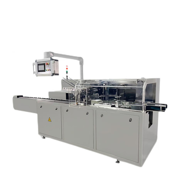 HY-100 Automatic tongue-insertion box-sealing packaging machine.